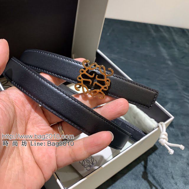 LOEWE女士皮帶 羅意威Anagram圖案帶扣小牛皮腰帶  jjp1327